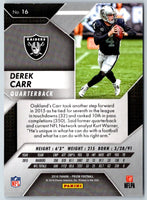 2016 Panini Player of the Day Derek Carr #16