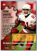 1997 Topps Stadium Club Football Frank Sanders