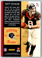 2013 Panini Contenders Matt Schaub #92