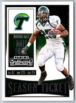 2016 Panini Contenders Draft Picks Matt Forte #72