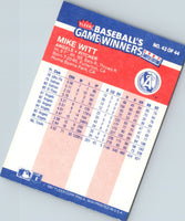 1987 Fleer Game Winners Mike Witt #43
