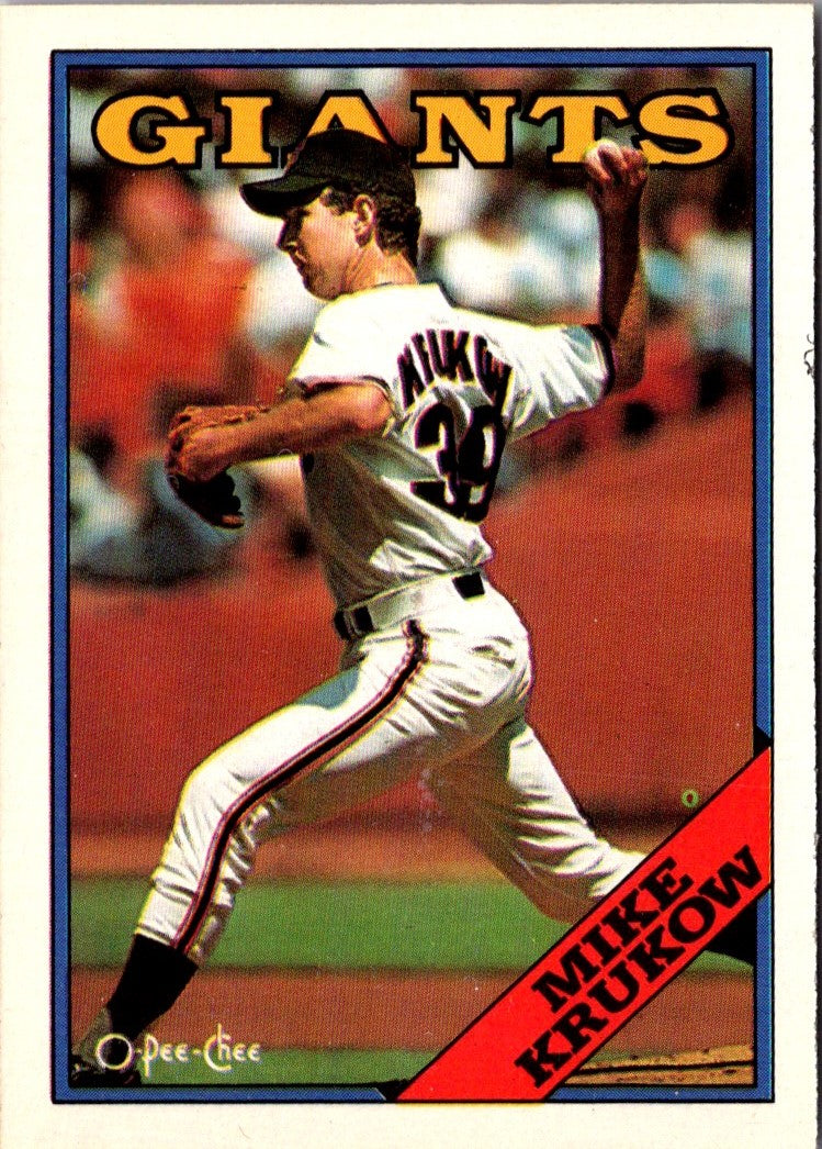 1988 O-Pee-Chee Mike Krukow