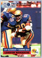 1991 Proset World League Jeff Alexander #70
