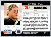 1990 Pro Set FACT Cincinnati Mike Dyal #151