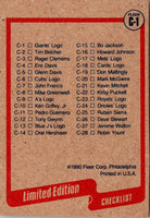 1990 Fleer Wax Box Cards Giants Logo #C-1