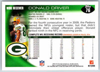 2011 Topps Football Donald Driver #76