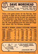 1968 Topps Dave Morehead