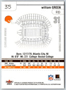 2003 Fleer Authentix William Green