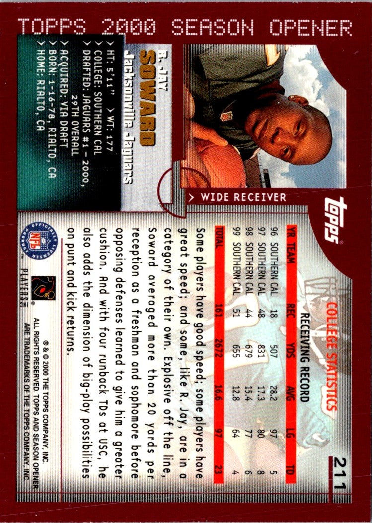 2000 Topps Collection R.Jay Soward