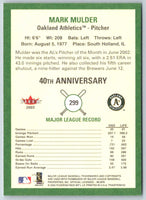 2003 Fleer Tradition Mark Mulder #299