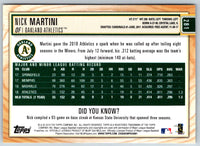 2019 Topps Big League Nick Martini #281 Rookie