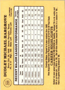 1985 Donruss Mike Hargrove