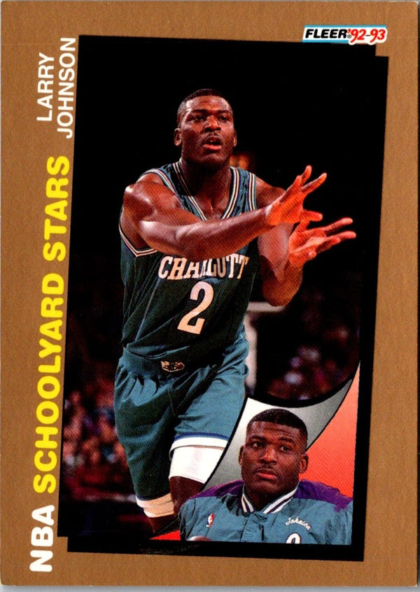 1992 Fleer Spalding Schoolyard Stars Larry Johnson #NNO