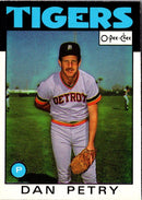 1986 O-Pee-Chee Dan Petry