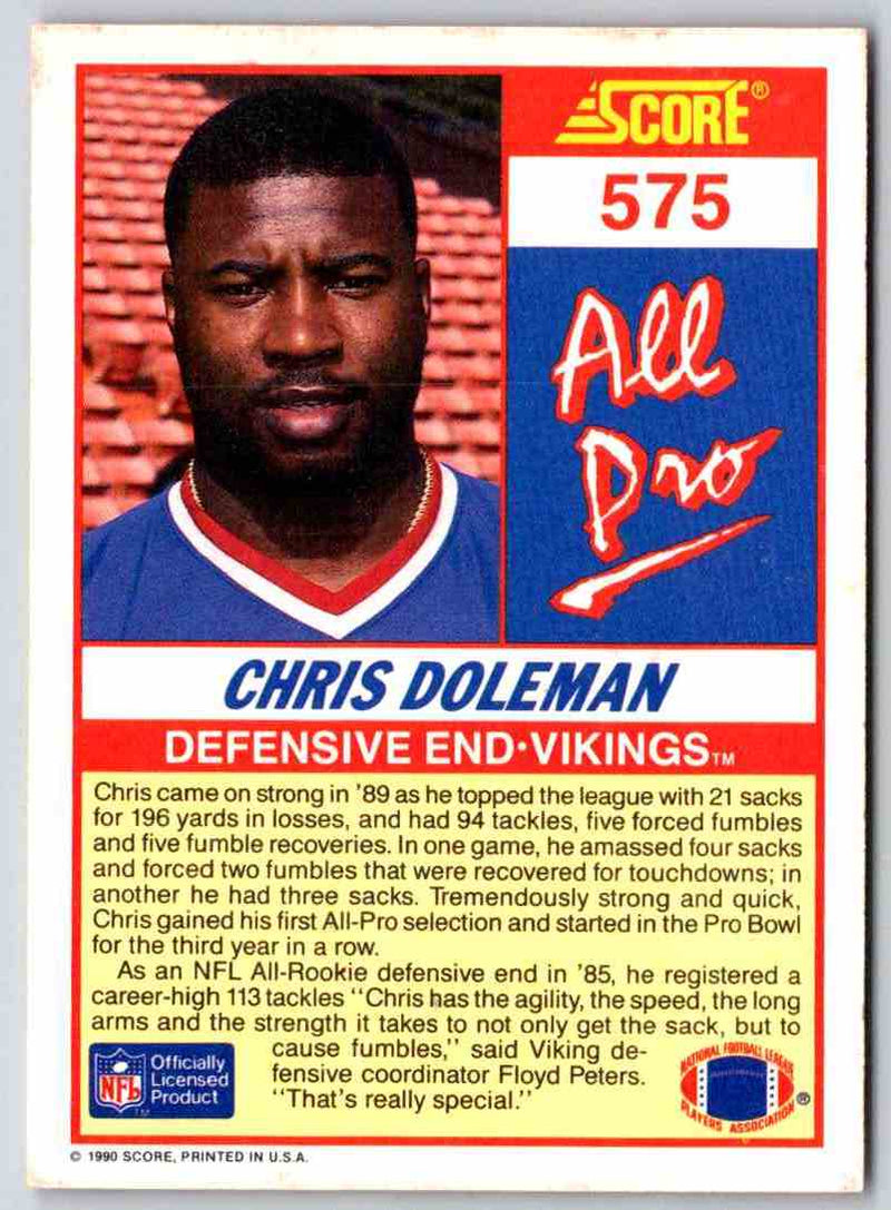 1990 Score Chris Doleman