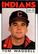 1986 O-Pee-Chee Tom Waddell