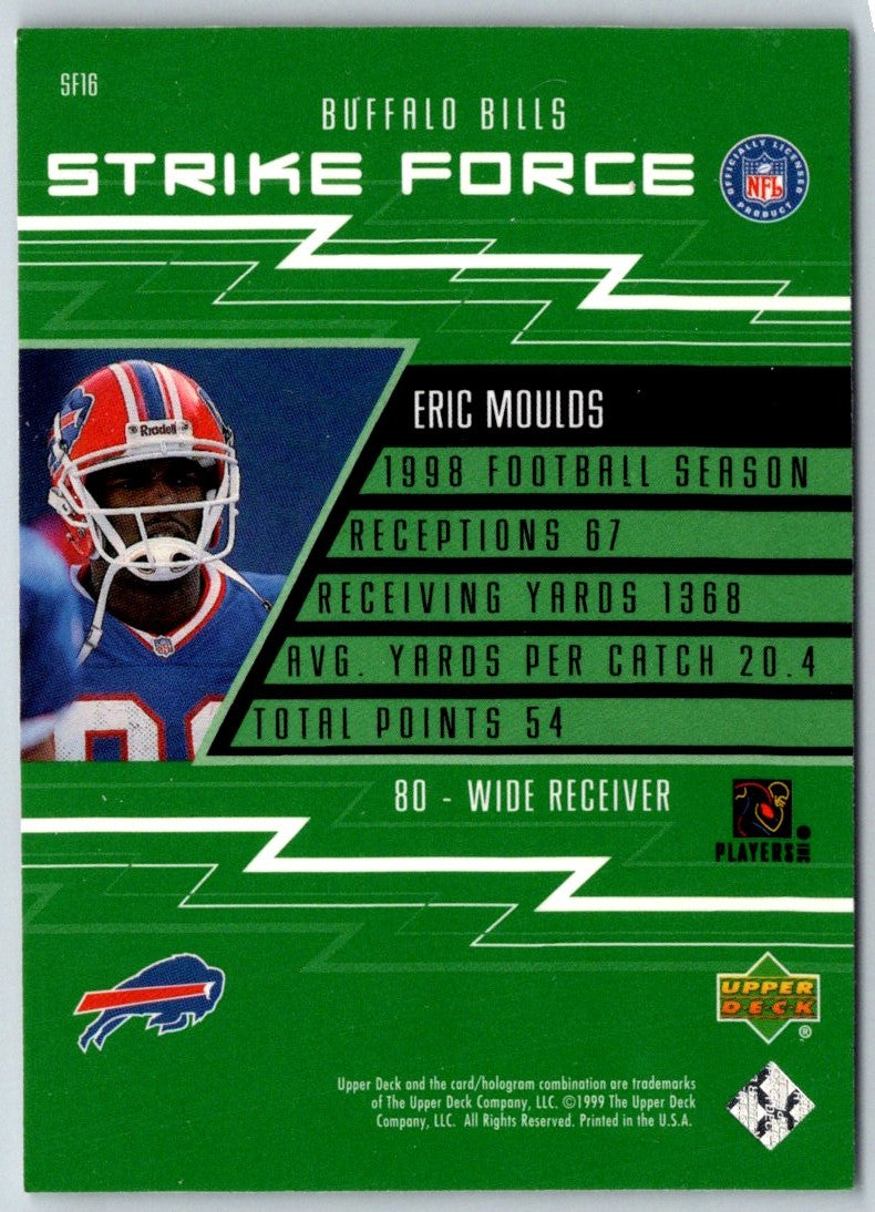 1999 Upper Deck Strike Force Eric Moulds