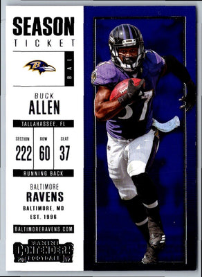 2017 Panini Contenders Buck Allen #38