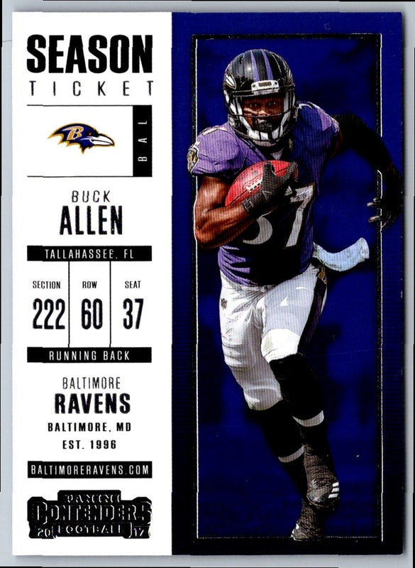 2017 Panini Contenders Buck Allen #38
