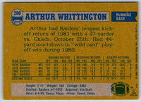 1982 Topps Arthur Whittington #200
