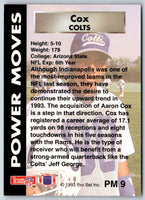1993 Pro Set Power Moves Aaron Cox #PM9