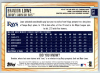 2019 Topps Big League Gold Brandon Lowe #328