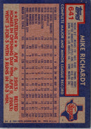 1984 Topps Mike Richardt