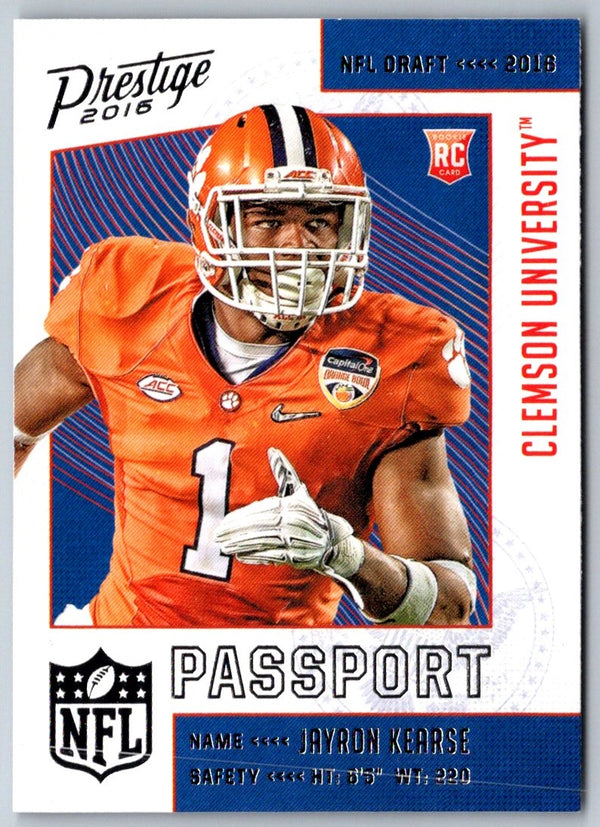 2016 Panini Prestige NFL Passport Jayron Kearse #20