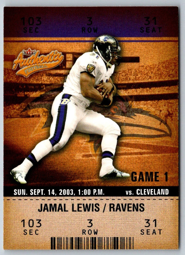 2003 Upper Deck Honor Roll Jamal Lewis #31