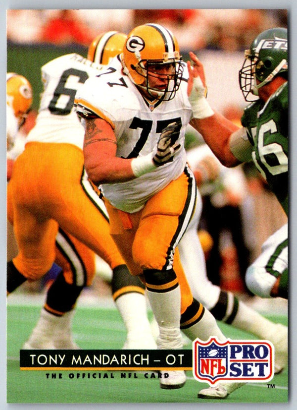 1992 Pro Set Tony Mandarich #173