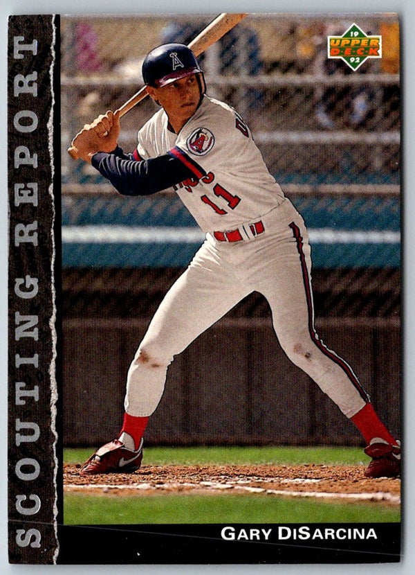 1992 Upper Deck Scouting Report Gary DiSarcina #SR7