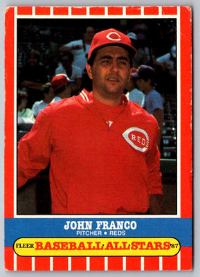 1987 Fleer Baseball All-Stars John Franco #17