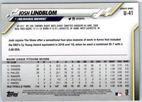 2020 Topps Update Josh Lindblom #U-41