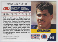 1991 ProSet Junior Seau #645