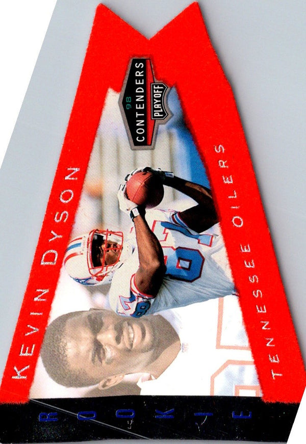 1998 Playoff Contenders Pennants Blue Felt Kevin Dyson #96