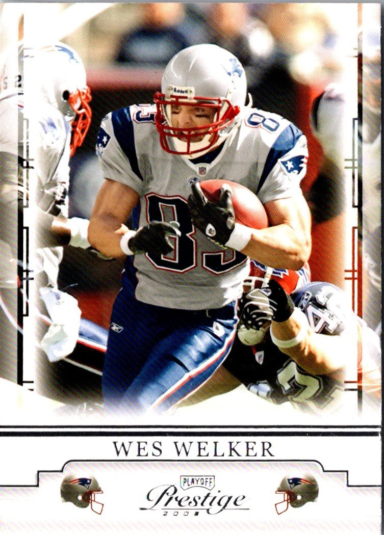 2008 Playoff Prestige Wes Welker