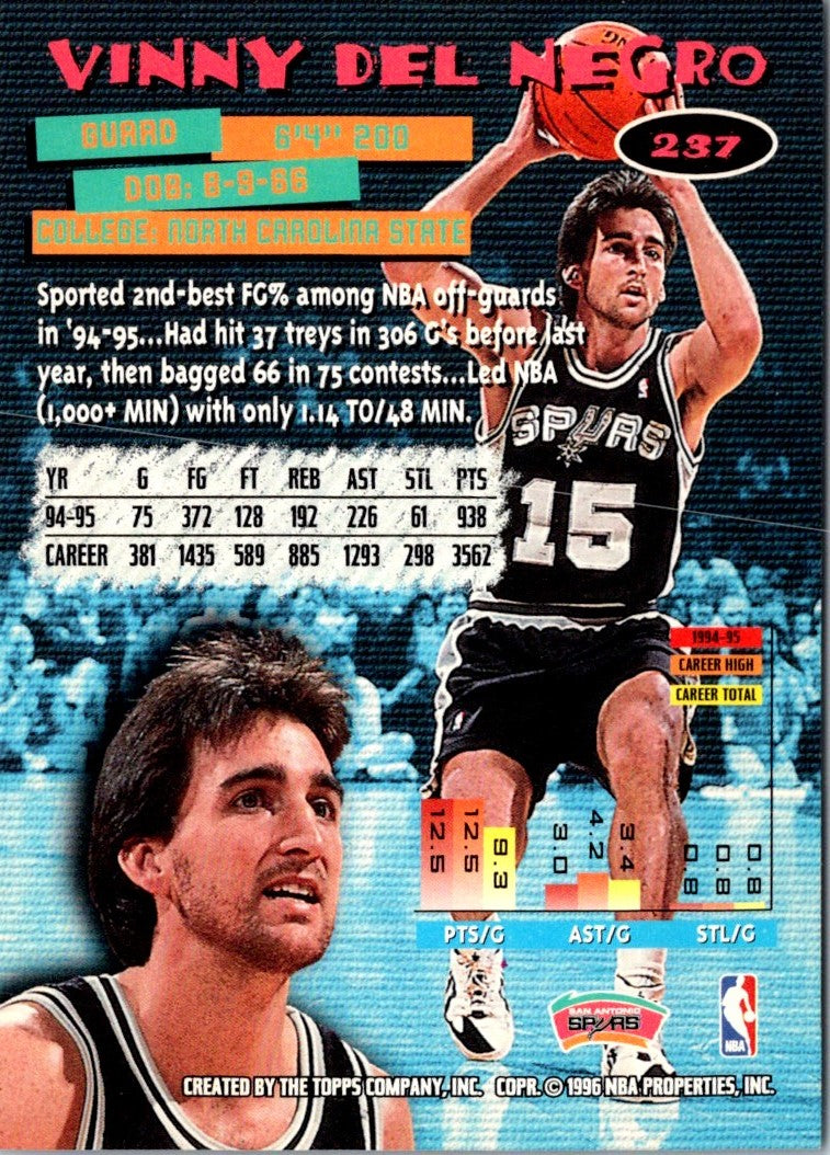 1995 Stadium Club Members Only Vinny Del Negro