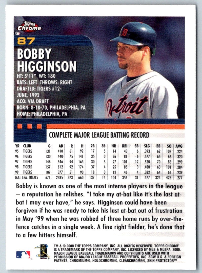 2000 Topps Bobby Higginson