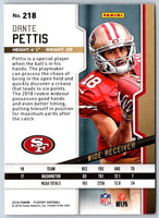 2018 Panini Playoff Dante Pettis #218 Rookie