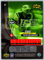 1999 Upper Deck Ionix Vinny Testaverde #39