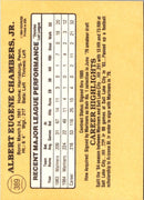 1985 Donruss Al Chambers
