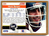 1991 Score Mark Bavaro #359