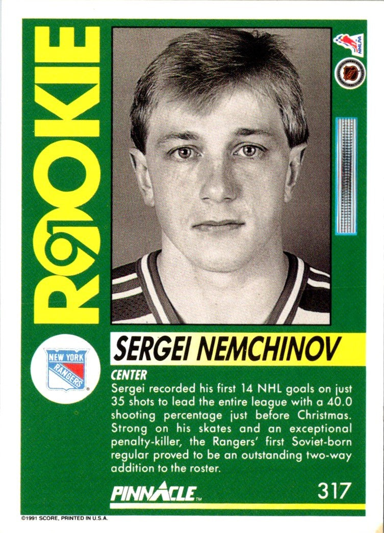 1991 Pinnacle Sergei Nemchinov
