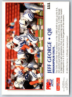 1992 Pro Set Power Jeff George #111
