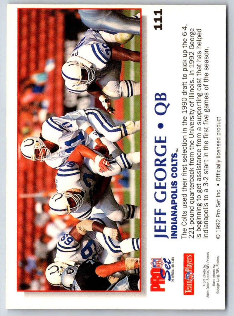 1992 Pro Set Power Jeff George