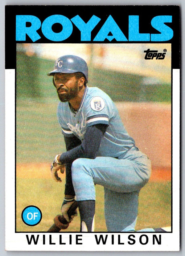 1986 Topps Willie Wilson #25