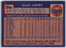 1984 Topps Nestle Alan Ashby