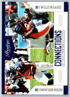 2012 Panini Prestige Connections Knowshon Moreno/Willis McGahee #20