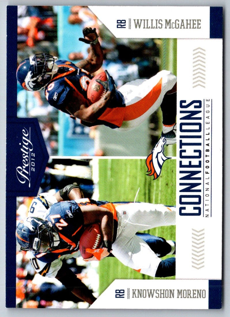 2012 Panini Prestige Connections Knowshon Moreno/Willis McGahee