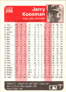 1985 Fleer Jerry Koosman